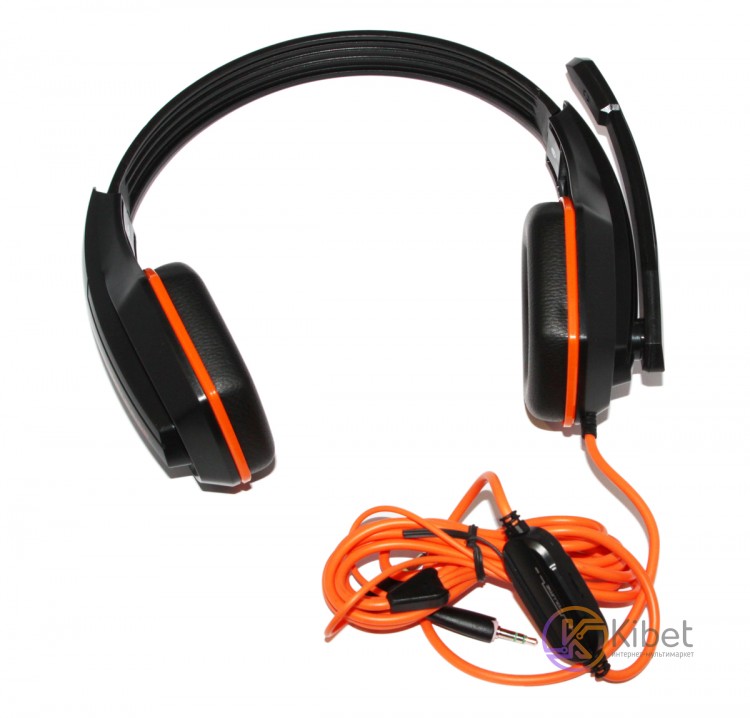 Наушники Gemix W-330 Gaming Black Orange, 2 x Mini jack (3.5 мм), накладные, каб