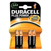 Батарейки AAA, Duracell, щелочные, 4 шт, 1.5V, Blister
