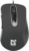 Мышь Defender Datum MM-070, Black, USB, оптическая, 1000 dpi, 5 кнопок, 1.5 м, п