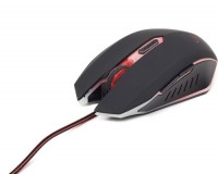 Мышь Gembird MUSG-001-R Red, Optical, USB, 2400 dpi, Gaming