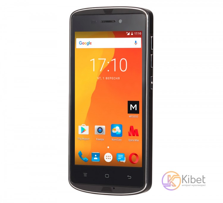 Смартфон Nomi i5070 Iron-X Black, 2 Sim, сенсорный емкостный 5' (1280х720) IPS,