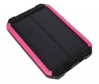 Универсальная мобильная батарея 30000 mAh, Power Bank, Black Pink, солнечная пан