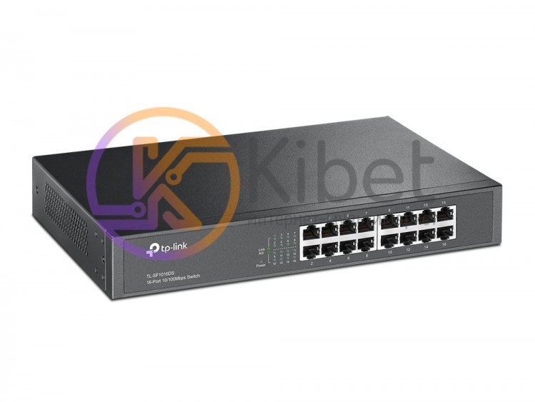 Коммутатор TP-LINK TL-SF1016DS 16 LAN 10 100 Mb, Unmanaged