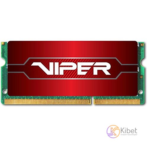 Модуль памяти SO-DIMM, DDR4, 8Gb, 2666 MHz, Patriot Viper 4, 1.2V, CL18 (PV48G26