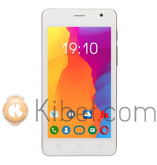 Смартфон Nomi i4510 Beat M White, 2 Sim, сенсорный емкостный 4.5' (854х480) IPS,