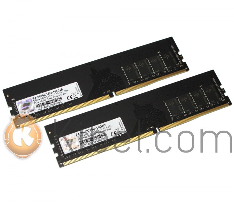Модуль памяти 8Gb x 2 (16Gb Kit) DDR4, 2400 MHz, G.Skill, 15-15-15-35, 1.2V (F4-