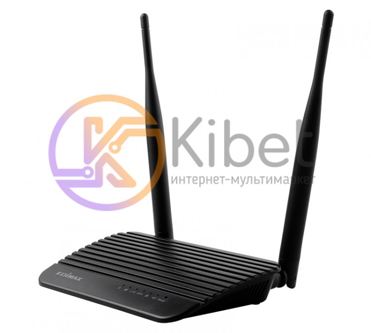 Роутер Edimax BR-6428NS, Wi-Fi 802.11b g n, до 300 Mb s, 4 LAN 10 100 Mb s, 2 вн