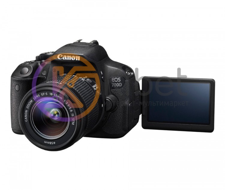 Зеркальный фотоаппарат Canon EOS 700D Black + объектив 18-55 IS STM Официал