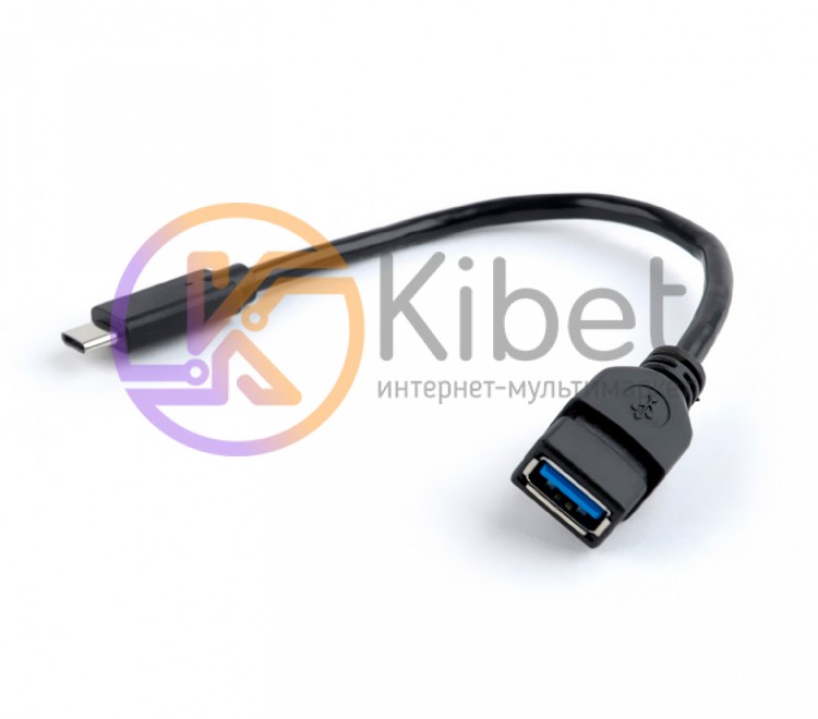 Кабель USB - USB Type-C 0.2 м Cablexpert, OTG, AF Type C (A-OTG-CMAF3-01)