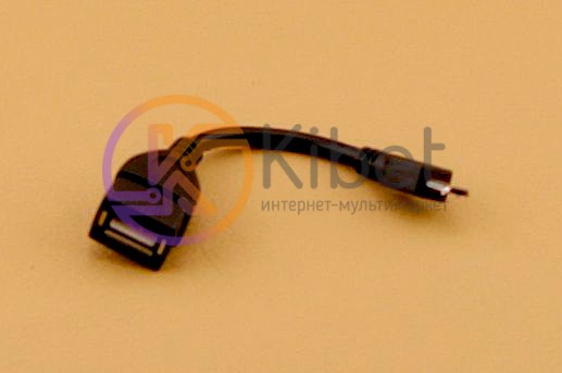 Кабель USB 2.0 - 0.1м AF Micro-B OTG, удлинитель, черный