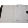 Чехол-книжка универсальный для планшетов, пластивые скобы с резинками 10' (черны