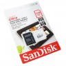 Карта памяти microSDXC, 128Gb, Class10 UHS-I, SanDisk Ultra 80Mb s, SD адаптер (