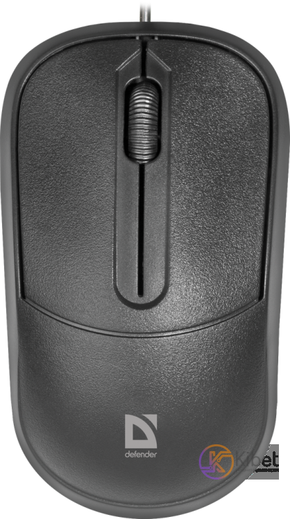 Мышь Defender ISA-531, Black, USB, оптическая, 1000 dpi, 3 кнопки, 1.4 м (52531)