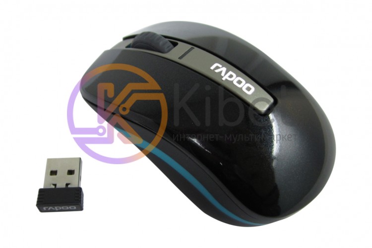 Мышь Rapoo 6610 Black, Optical, Bluetooth+Wireless, 1000 dpi