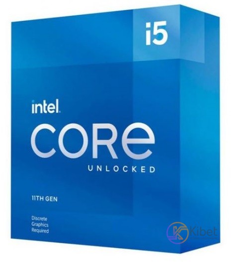 Процессор Intel Core i5 (LGA1200) i5-11600KF, Box, 6x3.9 GHz (Turbo Boost 4.9 GH