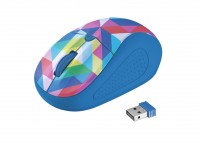 Мышь Trust Primo Wireless Mouse Blue geometry