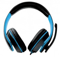 Наушники Esperanza HX300 'Condor', Black Blue, 2x3.5 мм, микрофон, 105 дБ, 32 Ом