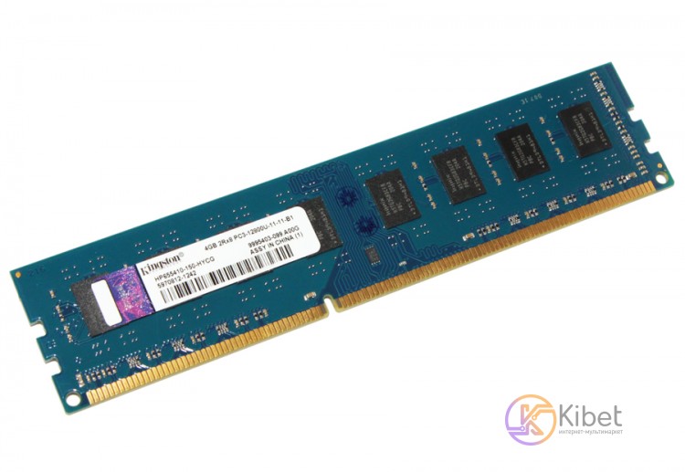 Модуль памяти 4Gb DDR3, 1600 MHz (PC3-12800), Kingston, 11-11-11-28, 1.5V (HP655