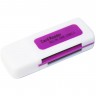 Card Reader внешний Merlion CRD-4YE, M2 microSD, Purple