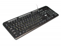 Клавиатура HQ-Tech KB-211 Black, USB, мультимедия