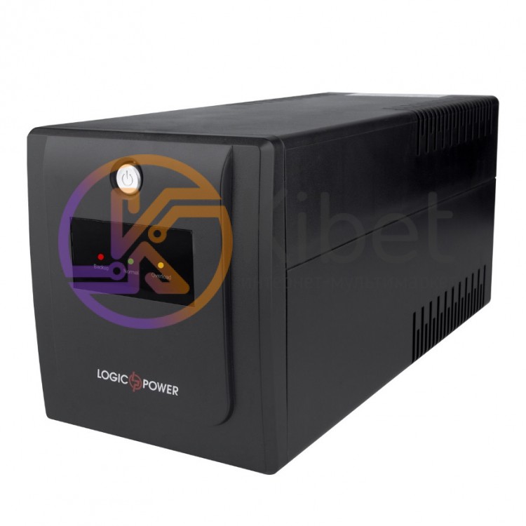 ИБП LogicPower LPM-1100VA-P Black, 1100VA, 770W, линейно-интерактивный, 3 розетк