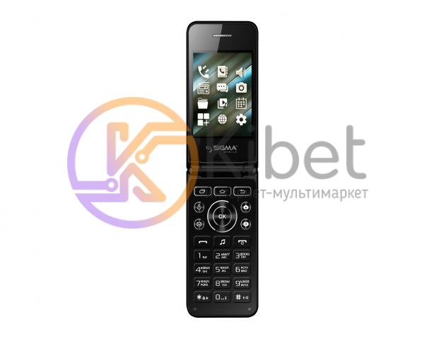 Мобильный телефон Sigma mobile X-style 28 Flip Black, 2 Mini-Sim, дисплей 2.8' ц