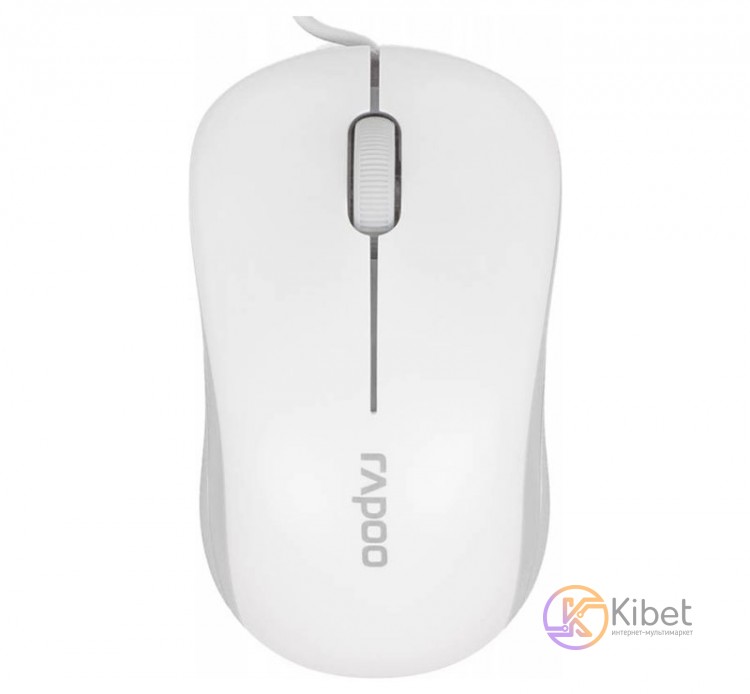 Мышь Rapoo N1130-Lite White, Optical, USB, 1000 dpi