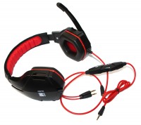 Наушники Gemix N1, Black Red, 2 x Mini jack (3.5 мм), накладные, кабель 1.2 м