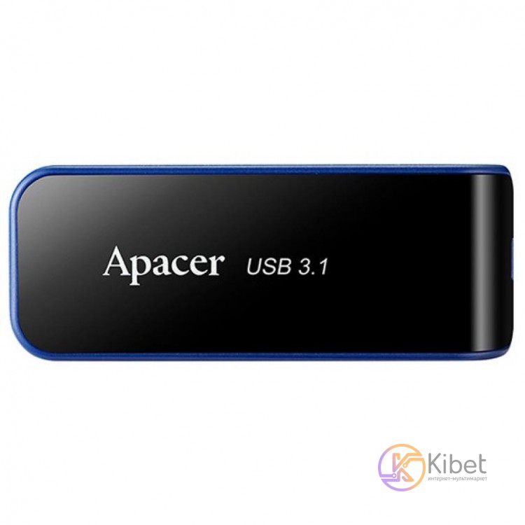 USB 3.1 Флеш накопитель 64Gb Apacer AH356, Black (AP64GAH356B-1)