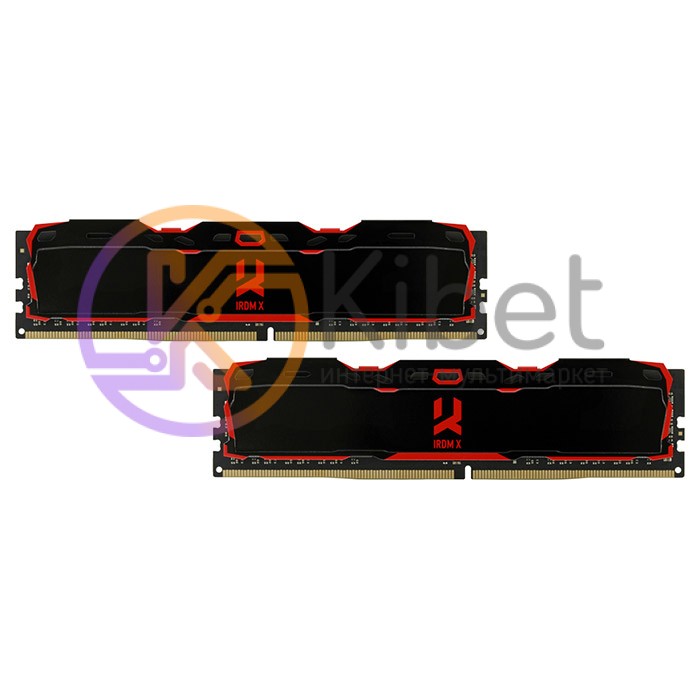 Модуль памяти 8Gb x 2 (16Gb Kit) DDR4, 2800 MHz, Goodram Iridium X, Black, 16-18