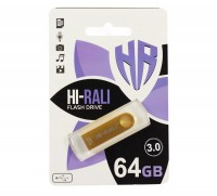 USB 3.0 Флеш накопитель 64Gb Hi-Rali Shuttle series Gold (HI-64GB3SHGD)