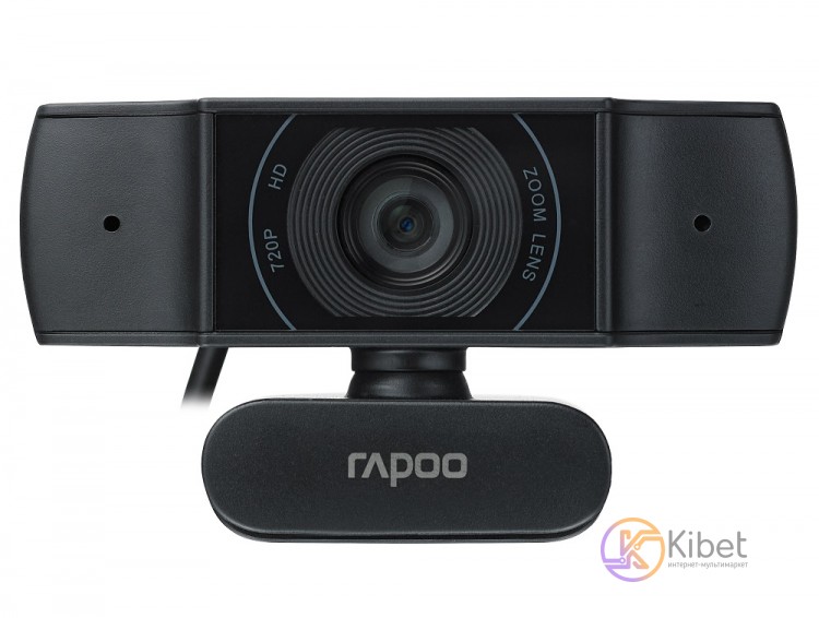 Web камера Rapoo XW170, Black, 1280x720 30 fps, USB 2.0, встроенный микрофон, ав