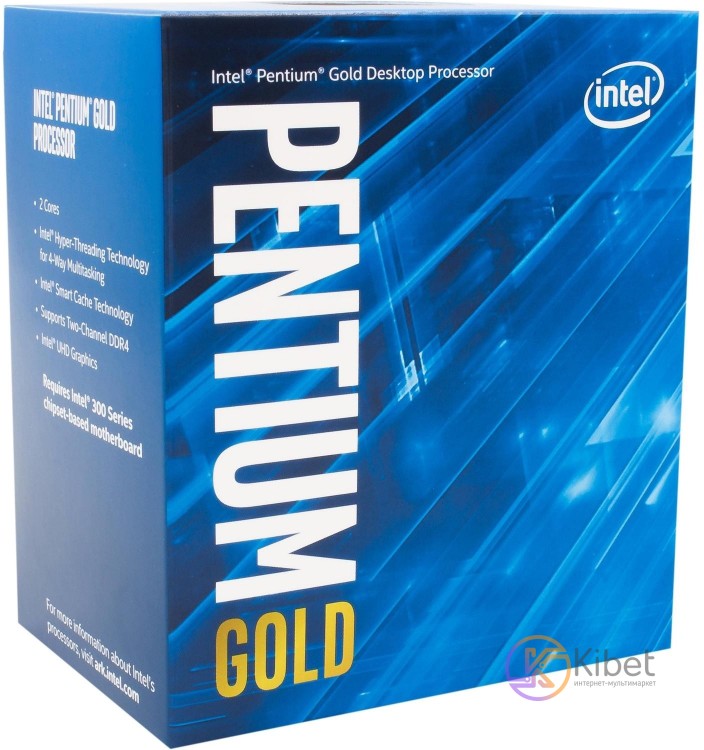 Процессор Intel Pentium Gold (LGA1151) G5600F, Box, 2x3,9 GHz, L3 4Mb, Coffee La