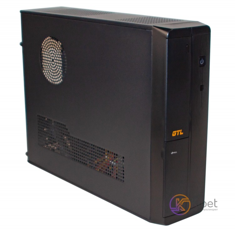 Корпус GTL 8123 Black 450W, 80mm, Micro ATX Mini ITX, 2 x 3.5mm, USB2.0 x 2, 5