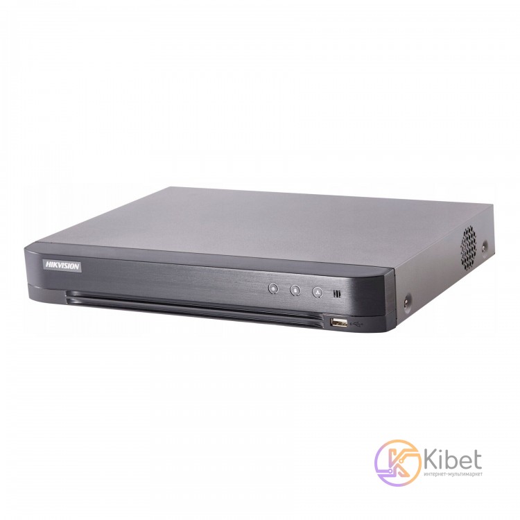 Видеорегистратор HDTVI Hikvision DS-7208HQHI-K2(S), Grey, H.265+, 4МП lite - 15