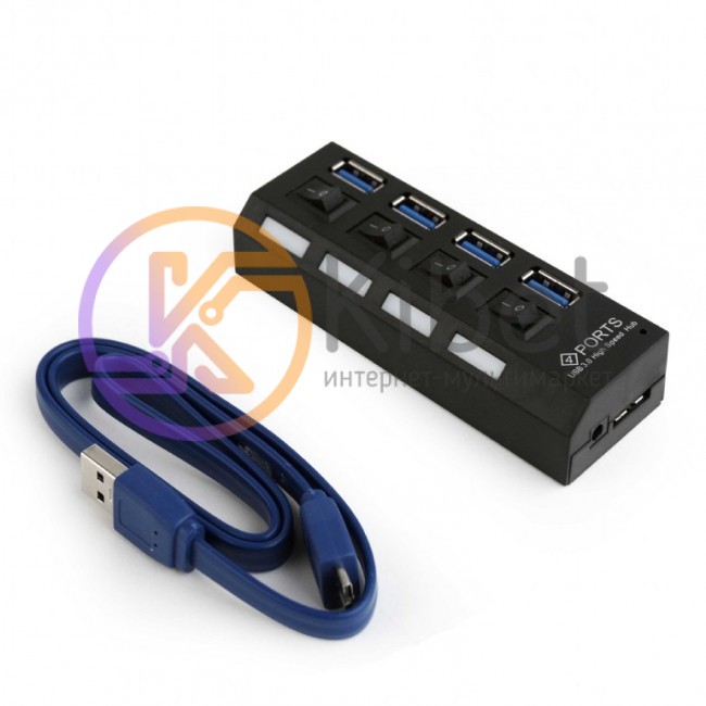 Концентратор USB 3.0 Gembird UHB-U3P4-22 USB 3.0, 4 порта