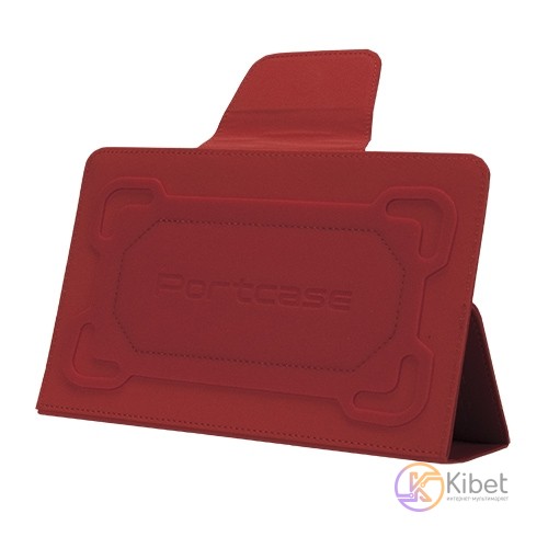 Чехол-подставка 8' PortCase TBL-380RD, Red, иск.кожа пластик