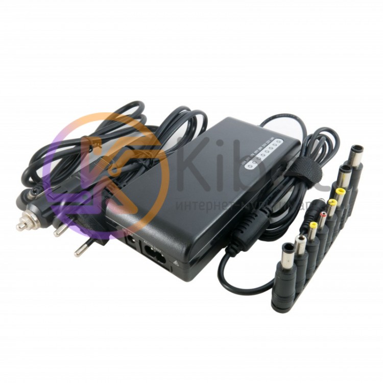 Универсальное зарядное к ноутбукам Extradigital ED-100W2437, Black, 100W, 1xUSB