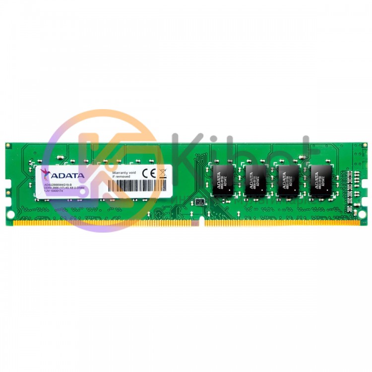 Модуль памяти 4Gb DDR4, 2666 MHz, A-Data Premier, 19-19-19, 1.2V (AD4U2666W4G19-
