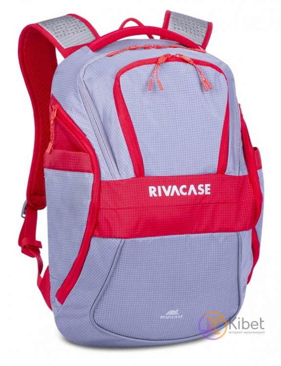 Рюкзак для ноутбука 15.6' RivaCase Mercantour, Gray Red, нейлон, 20 л, 320 x 480