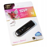 USB 3.0 Флеш накопитель 32Gb Silicon Power Blaze B21 Black, SP032GBUF3B21V1K