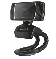 Web камера Trust Trino HD Video, Black, 1.3 Mp, 1280x720 30 fps, USB 2.0, встрое