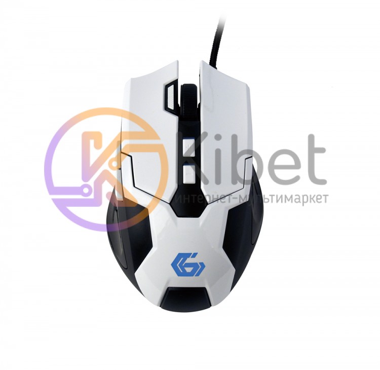 Мышь Gembird MUSG-04, Black White USB, игровая
