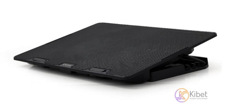 Подставка для ноутбука до 15.6' Gembird NBS-2F15-02, Black, 2x120 mm fan, размер