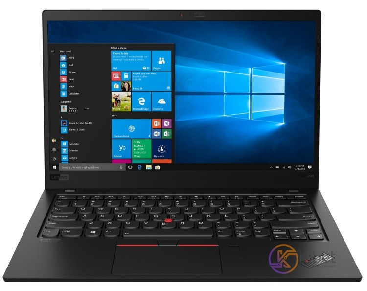 Ноутбук 14' Lenovo ThinkPad X1 Carbon (20QD002YRT) Black 14', глянцевый LED Full