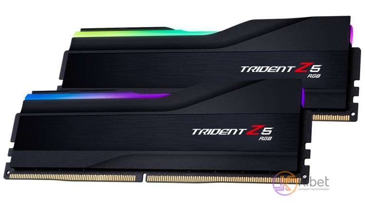 Модуль памяти 16Gb x 2 (32Gb Kit) DDR5, 5600 MHz, G.Skill Trident Z5 RGB, Black,