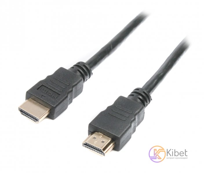 Кабель HDMI - HDMI, 5 м, Black, V1.4, Viewcon, позолоченные коннекторы (VC-HDMI-