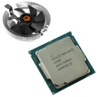 Процессор Intel Pentium (LGA1151) G4560, Tray + кулер ID-Cooling DK-01, 2x3,5 GH