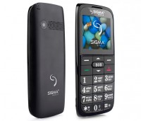 Мобильный телефон Sigma mobile Comfort 50 Slim 2 Black 'бабушкофон', 2 Sim, дисп