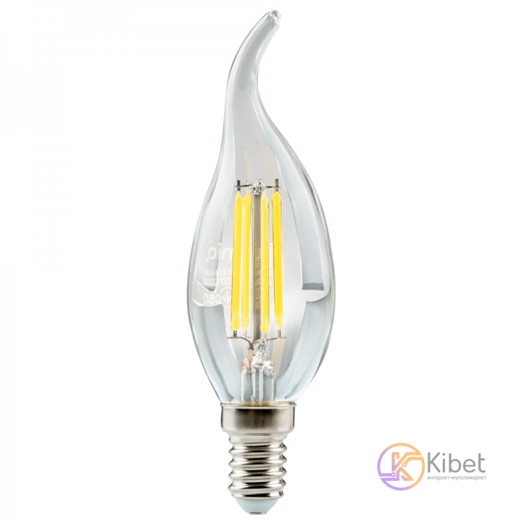 Лампа светодиодная E14, 4W, 4000K, C37, Ilumia, 400 lm, 220V (LF-4-C37-E14-NW)